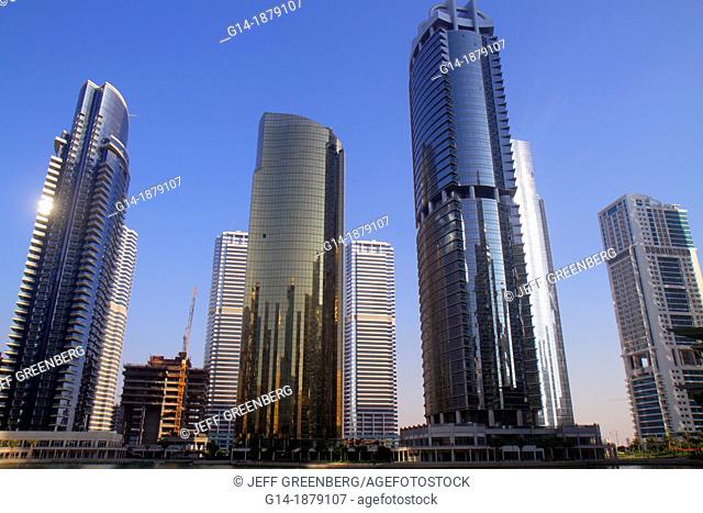 United Arab Emirates, U A E , UAE, Middle East, Dubai, Jumeirah Lake Towers, Platinum Tower, AU Tower, Concorde Tower, Bonnington Hotel, tall building