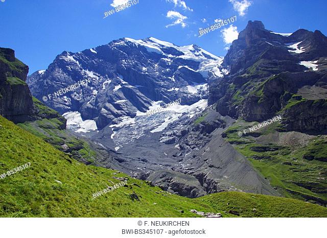 Bluemlisalp seen from the upper Kien Valley, Switzerland