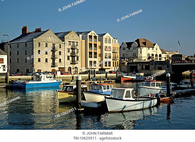 Harbourside apartments in Weymouth Harbour, Dorset