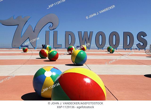 Wildwoods Welcome Sign at the Boardwalk  The Wildwoods are comprised of three towns: Wildwood, Wildwood Crest and North Wildwood and are a popular summer resort...