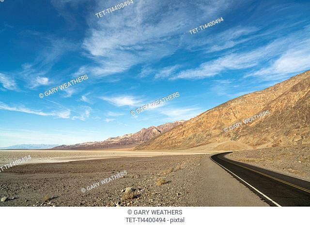 Road on desert