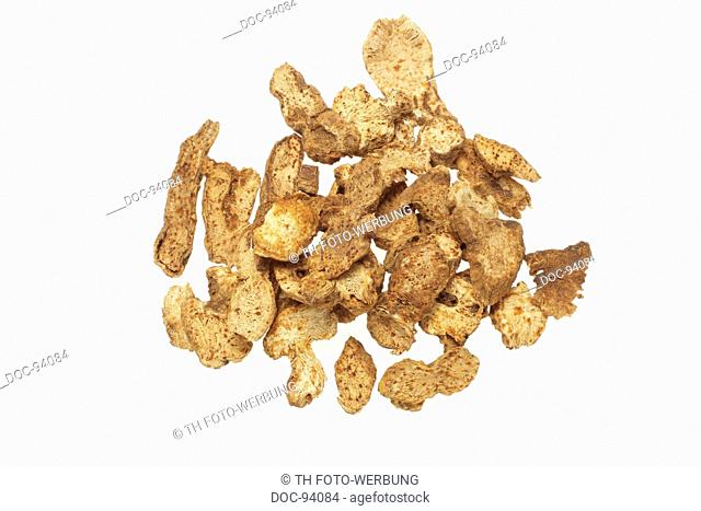 medicinal plant Chinese Atractylodes , Atractylodes lancea , Cang Zhu , dried roots  fŸr treatment of yeast infection and dries dampness and flatulence