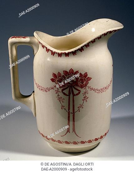 Pitcher from a toilet set with Jugendstil decoration, porcelain, Villeroy and Boch manufacture, Germany, 20th century.  Trieste