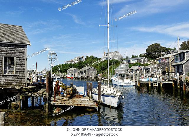 Quaint fishing village of Menemsha, Chilmark, Martha's Vineyard, Massachusetts