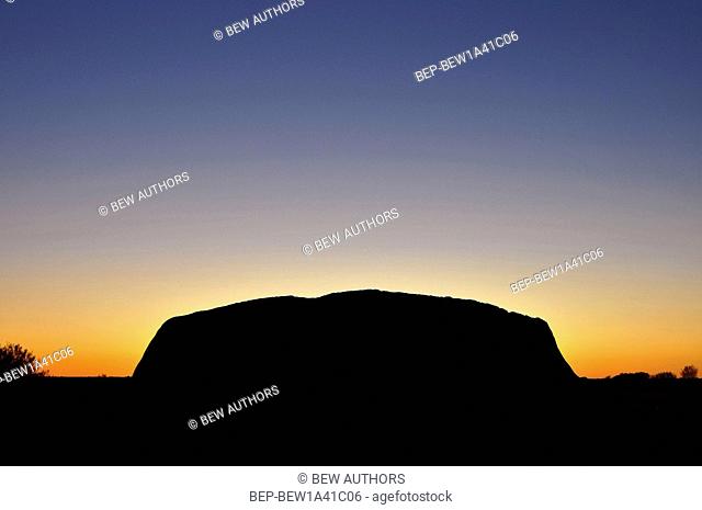 Australia, Northern territory, Ayers Rock at Sunset
