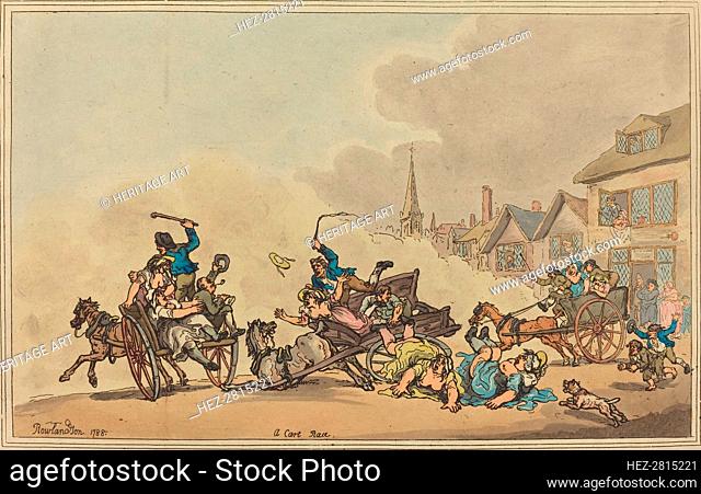 A Cart Race, 1788. Creator: Thomas Rowlandson