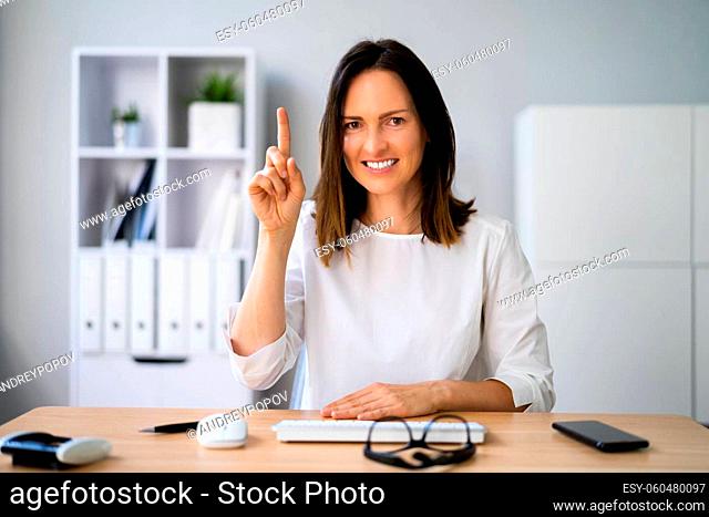 Online Corporate Video Conferencing Raising Hand Voting