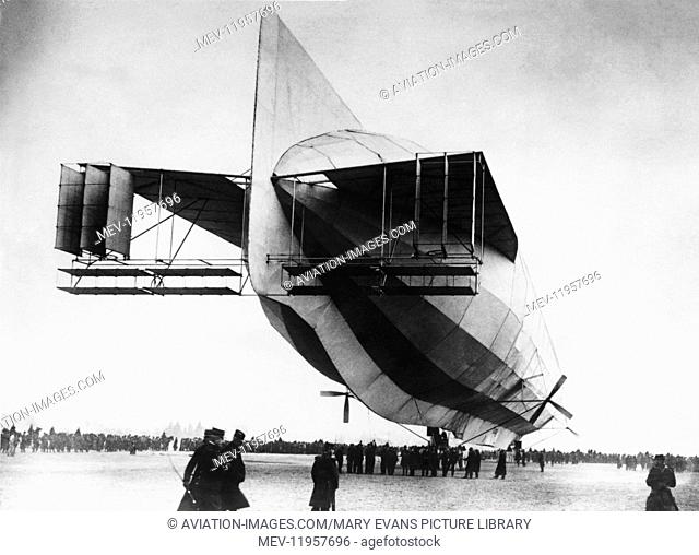 Zeppelin Z-4 Schwaben Airship at Luneville, France May 1913