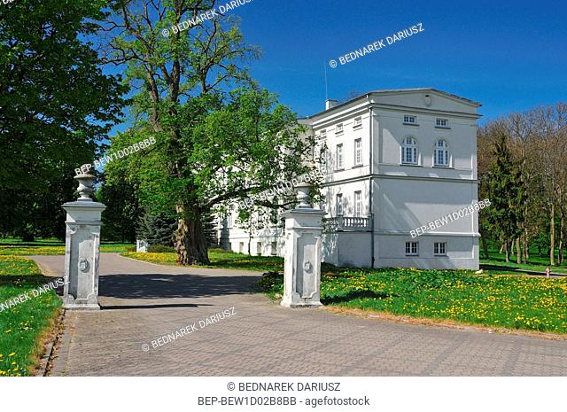 A neo-renaissance palace from the 19th century, rebuilt in 1922. Koszewko, West Pomeranian Voivodeship, Poland