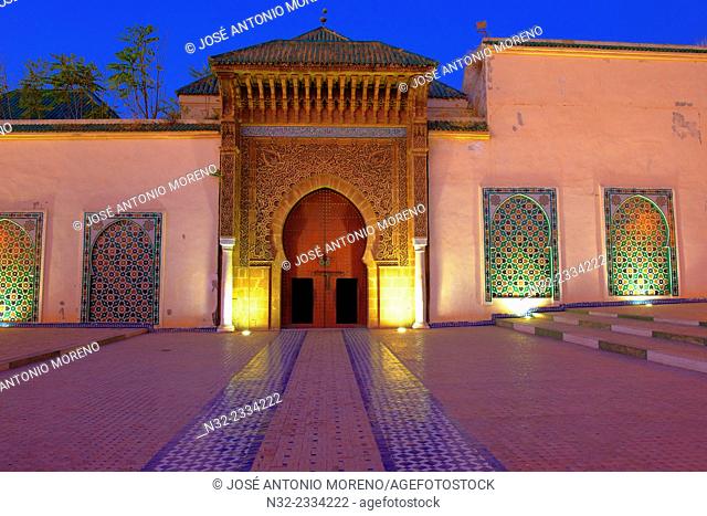 Meknes, Mausoleum of Moulay Ismail, UNESCO World Heritage Site, Morocco, Maghreb, North Africa