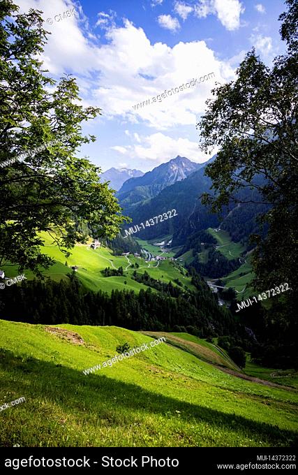 Typical landscape in the Austrian Alps