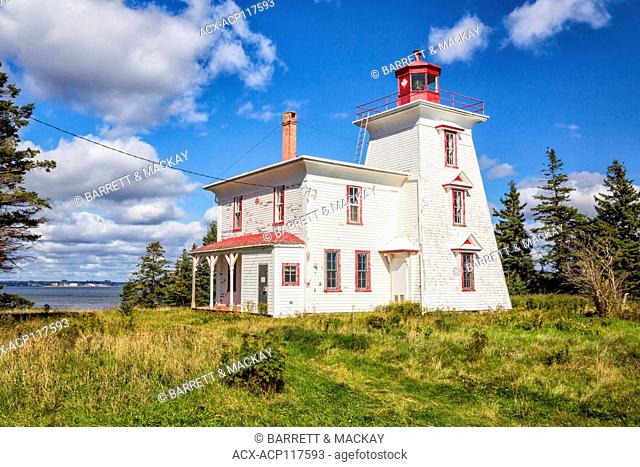 Blockhouse Lighthouse, Rocky Point, Prince Edward Island, Canada