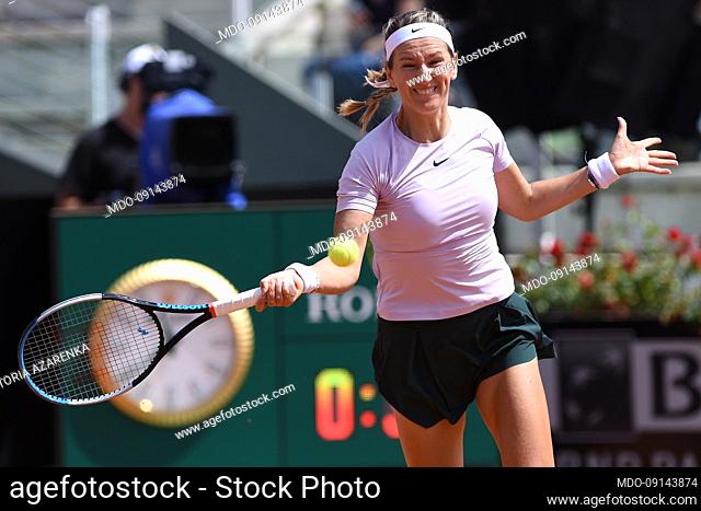 Belarusian tennis player Victoria Azarenka during the Italian open of tennis at Foro Italico. Rome (Italy), May 9th, 2022