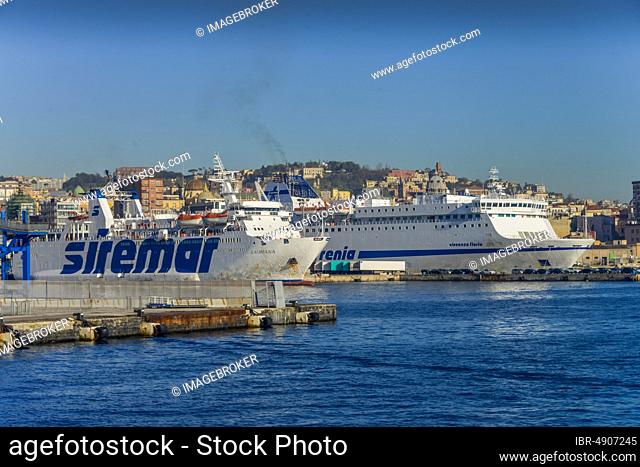 Cruise Port, Ferry Port, Naples, Italy, Europe