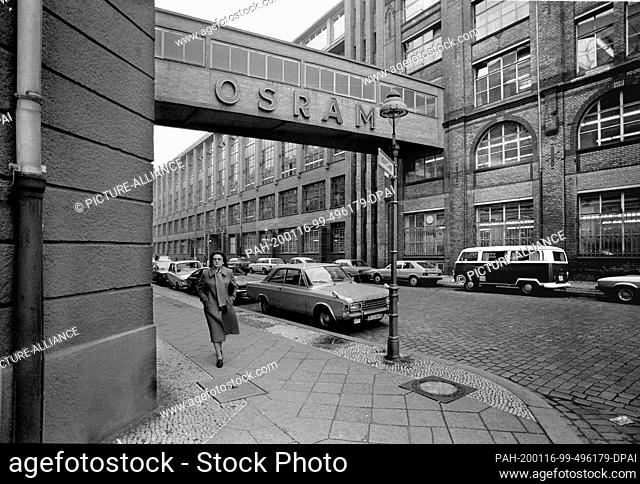 01 January 1979, Berlin: Berlin-Bezirke / Wedding / 1979 Osram factory in Oudenarder Strasse, one of the parent plants / Industry / History / History From 1893...