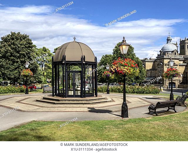 Rotunda at Crescent Gardens in Summer Harrogate North Yorkshire England