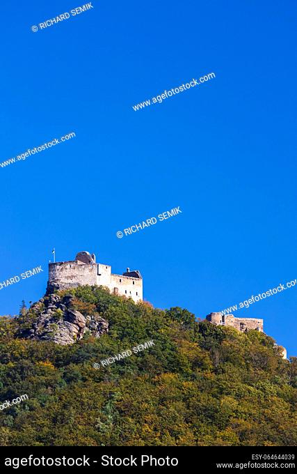 Aggstein castle ruins (Burgruine Aggstein), Wachau, UNESCO site, Lower Austria, Austria