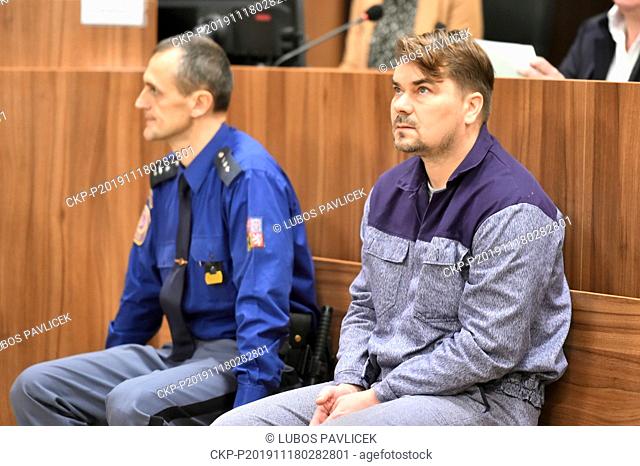 The Znojmo district court decided on November 18, 2019, to release lobbyist Marek Dalik, right, ex-PM Mirek Topolanek's former aide sentenced for fraud related...