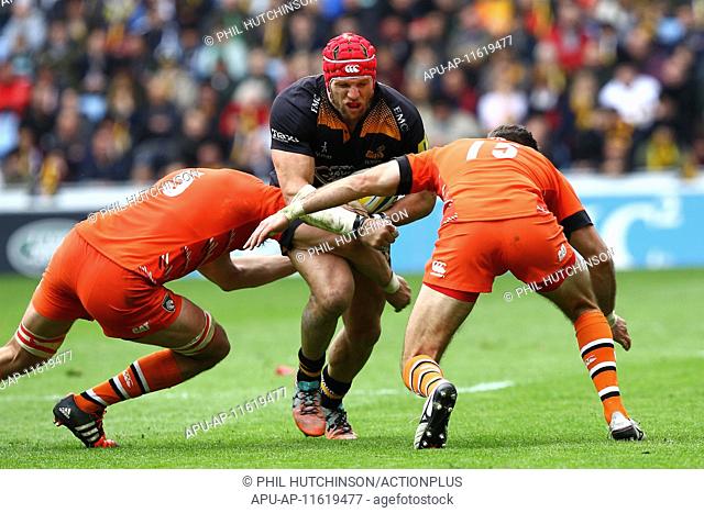 2015 Aviva Premiership Wasps v Leicester Tigers May 9th. 09.05.2015. Coventry, England. Aviva Premiership. Wasps versus Leicester Tigers