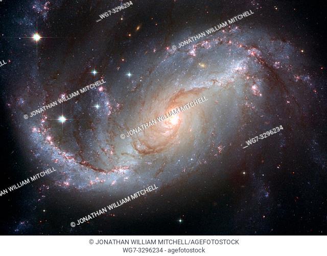 OUTER SPACE -- NGC 1672 - also known as the Barred Spiral Galaxy -- Picture by Lightroom Photos / NASA
