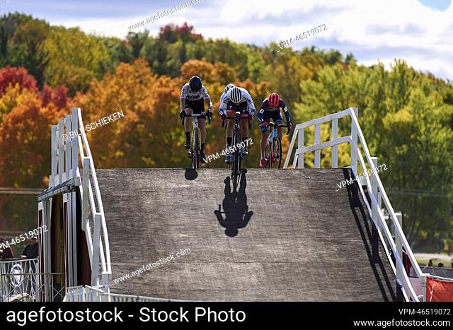 the women race at the Trek CXC Cup, a cyclocross cycling race in Waterloo (WI), USA, Friday 07 October 2022...BELGA PHOTO BILL SCHIEKEN