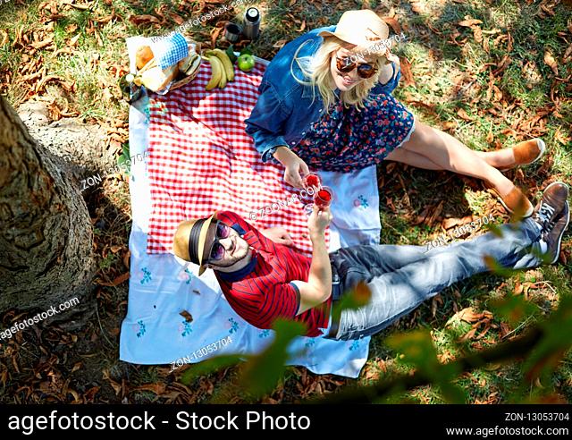 Couple on a picnic