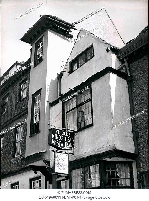 1972 - The quaint old world charm of the Ye Olde King's Head in Windsor. The King represented is King Henry VIII.The Royal Borough of Windsor in Coronation Year