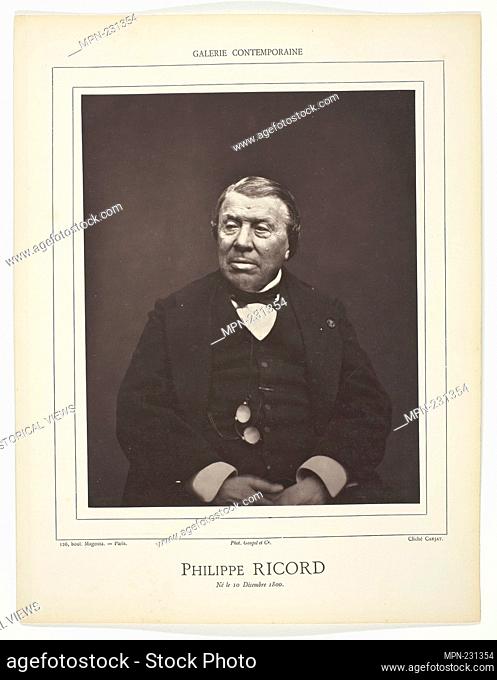 Philippe Ricord - c. 1876 - Etienne Carjat French, 1828–1906 - Artist: Etienne Carjat, Origin: France, Date: 1871–1877, Medium: Woodburytype