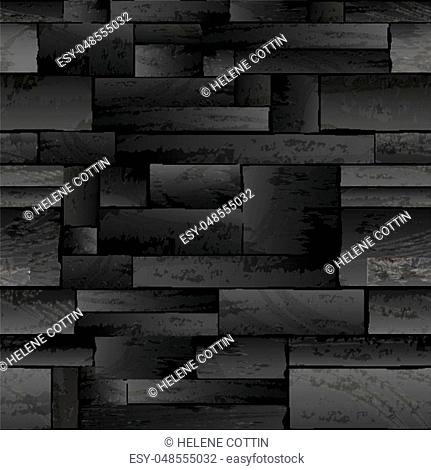Seamless stone wall full vector texture background