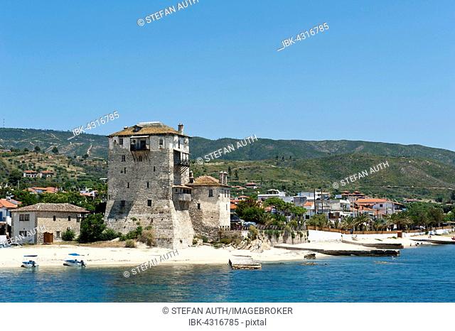 Prosphorios Tower, Ouranoupoli, Stagira-Akanthos, Athos Peninsula, Chalcidice, Greece