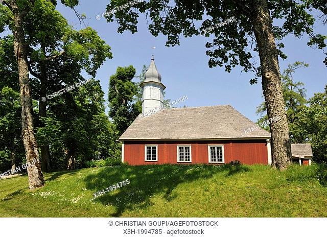 Turaida church is one of the oldest wooden churches in Latvia, built in 1750, Turaida Museum Reserve, Sigulda, Gauja National Park, Vidzeme Region, Latvia