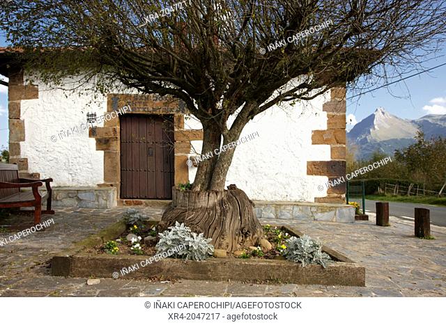 Hermitaje of San Juan In Portam Latinam Lazkao, Goierri, Gipuzkoa, Basque Country, Spain