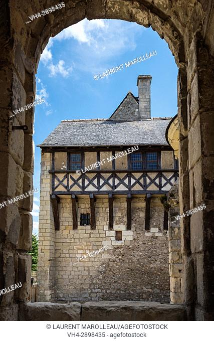The Prior House from the Chapel of the Church at Saint Cosme Priory also called Home of Ronsard, La Riche, Tours District, Indre-et-Loire Department
