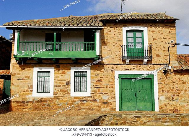 Traditional house. Castrillo de los Polvazares. Maragatería. Camino de Santiago. León province. Castilla y León. Spain