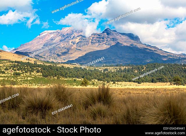 Iztaccihuatl volcano in the Mexico