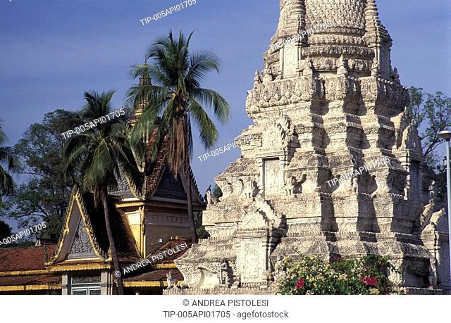 Cambodia, Phnom Penh, Silver Pagoda