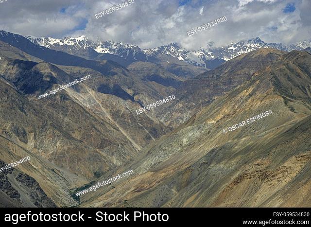 Views of the Hangrang Valley from the village of Nako in Himachal Pradesh, India