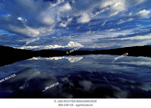 Reflection Pond with Mount McKinley in Denali National Park, Alaska, USA