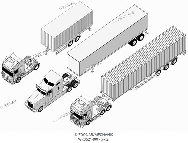 semi-truck set