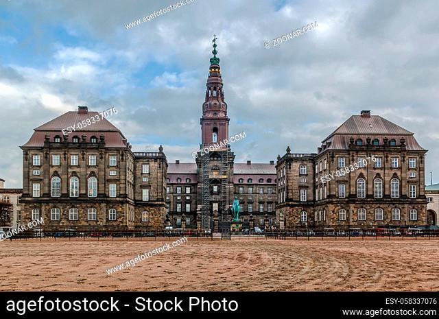 Christiansborg Palace in central Copenhagen, is the seat of the Danish Parliament, the Danish Prime Minister's Office and the Danish Supreme Court