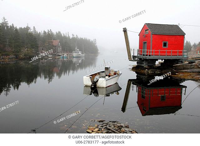 The fishing village of Stonehurst Nova Scotia near Lunenburg
