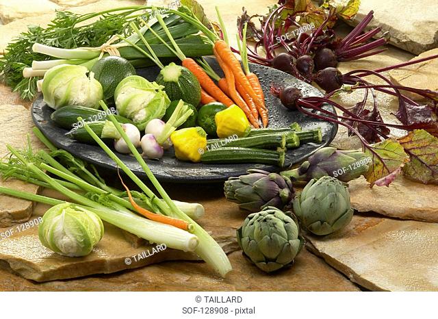 Selection of mini vegetables