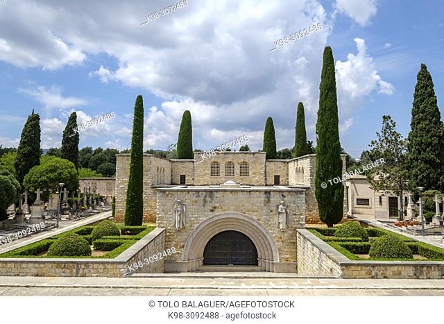 mausoleo de la familia March, esculturas de Horacio de Eguia, Cementerio Municipal de Palma, Mallorca, balearic islands, Spain