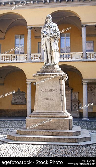 Pavia, Lombardy, Italy, Europe. Pavia University (UniversitÃ  degli Studi di Pavia) was realized in 1361 by Galeazzo II Visconti is one of the oldest university...