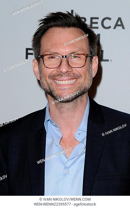 2015 Tribeca Film Festival -""The Adderall Diaries"" Premiere - Red Carpet Arrivals Featuring: Christian Slater Where: New York City, New York