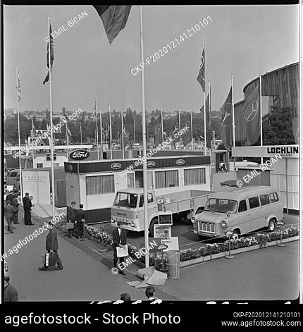 ***SEPTEMBER, 1967 FILE PHOTO*** The stand of car Ford of USA during the IX. International Engineering Fair in Brno, Czechoslovakia, September, 1967