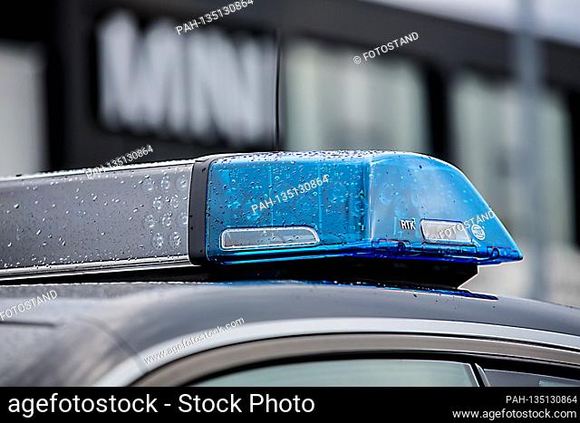 Bamberg, Germany August 20, 2020: Symbolbilder - 2020 police car, police car with blue light, feature / symbol / symbol photo / characteristic / detail / |...