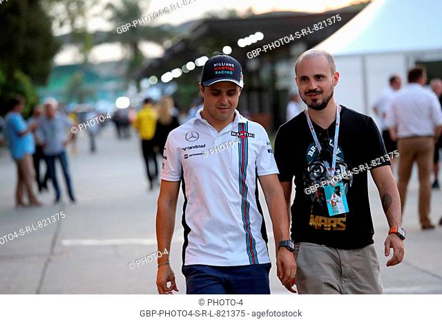 01.10.2016 - Felipe Massa (BRA) Williams FW38 and his brother Dudu Massa