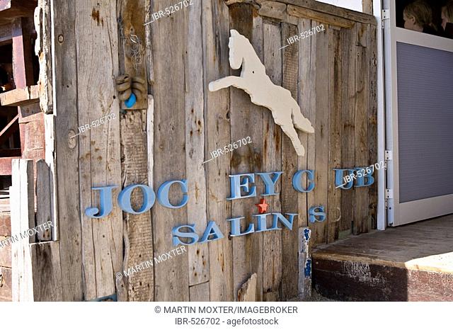 Restaurant Jockey Club at Les Salinas beach, Ibiza, Baleares, Spain