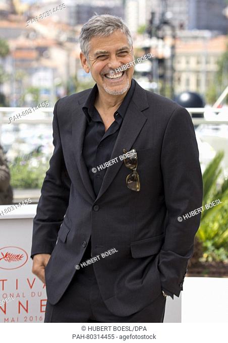 Actor George Clooney attends the photocall of Money Monster during the 69th Annual Cannes Film Festival at Palais des Festivals in Cannes, France